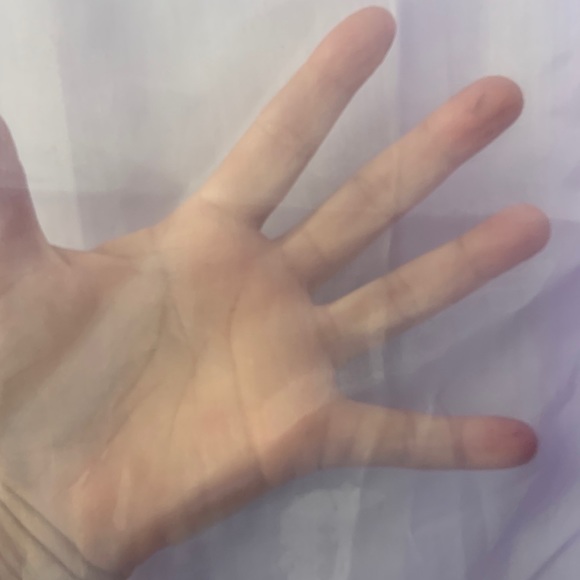 Sheer lavender button up SHEIN 2x - Picture 4 of 5